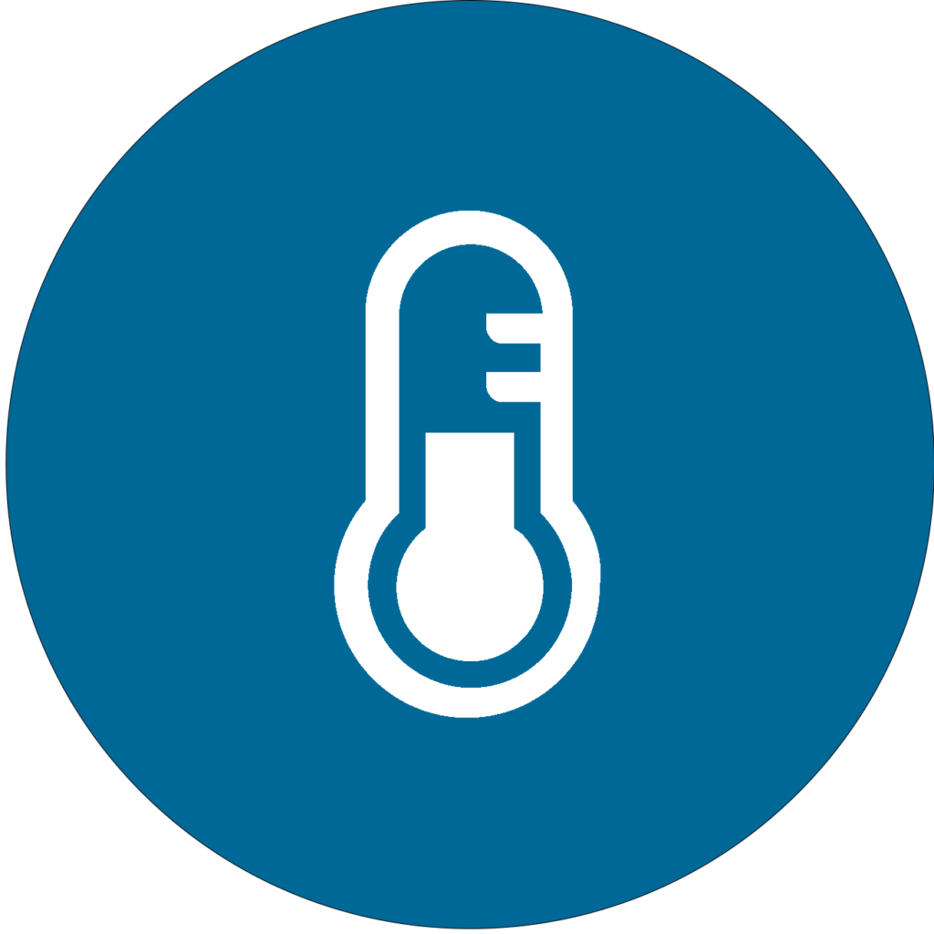 Icon mit Temperatursensor